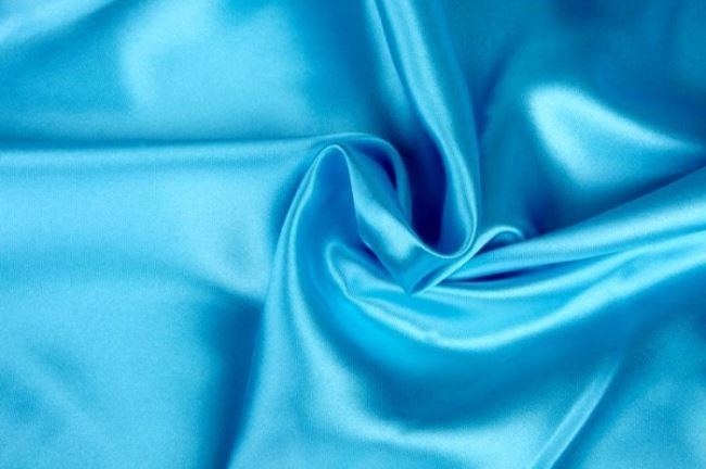 Satin lining in blue color 06854/004