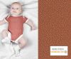 Cotton knit from the BABY collection brick with polka dots print 19449/014