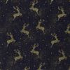Christmas cotton fabric in dark blue with deer print 20707/008