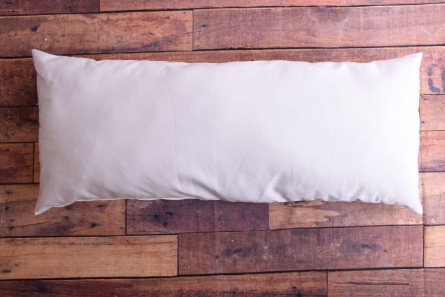Cotton pillow with hollow fiber filling in size 70x30 cm POV3