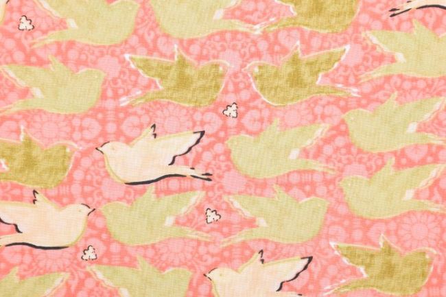 American bird print patchwork cotton 199PYOPM/135