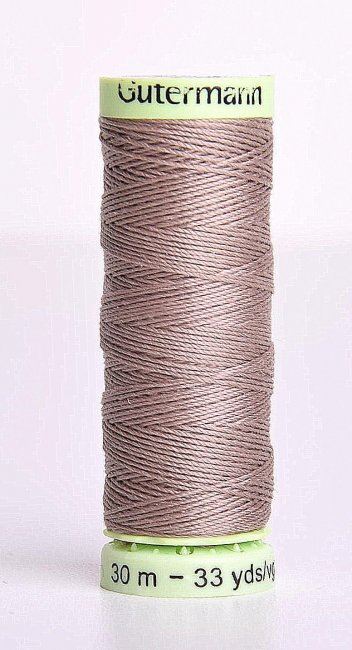 Gütermann extra strong sewing thread in dark beige color J-199