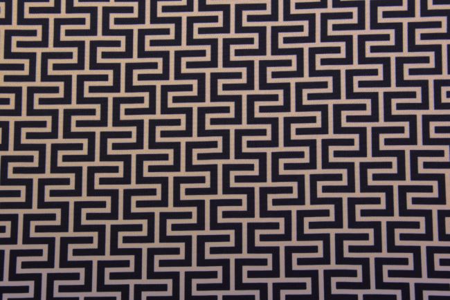 Elastic costume fabric with ornament print MI52084/708