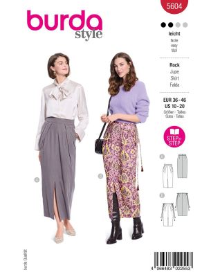 Pattern for women's skirt in size 36-46 5604