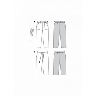 Women's oversized loose pants cut 6218 (2)