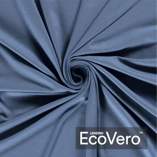 Eco Vero viscose knit in indigo blue 18500/006