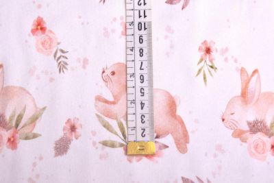 Cream-colored cotton knit with animal print TU51341 (3)