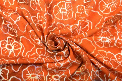 Pareo/sarong with batik flower print BALI157 (7)