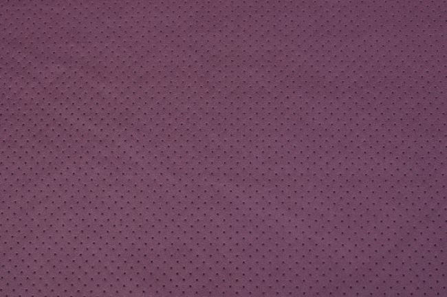Purple imitation leather with die-cut dots 05168/043