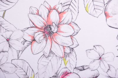 Viscose knit in white with a digital print of delicate flowers 23560 (1)