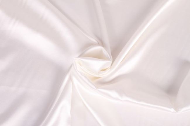 Stretch satin in cream color 04241/051