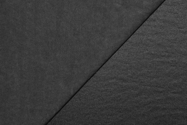 Brushed silks in black gray color S1893R-1132