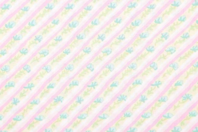 American cotton patchwork with pastel stripes 199PYOPM/89