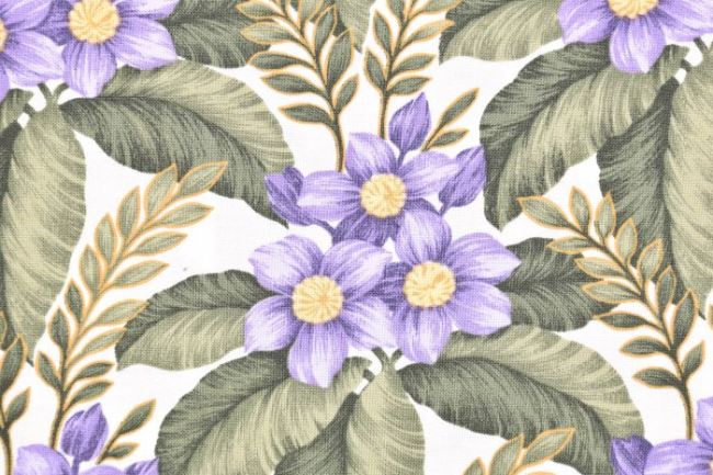American Purple Flower Patchwork Cotton 199PYOPM/101