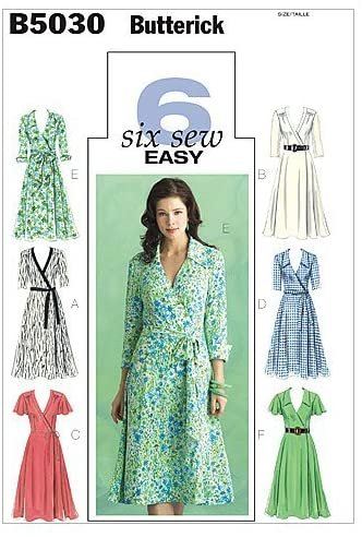 Butterick cut for women's dresses in size 46-52 B5030-FF