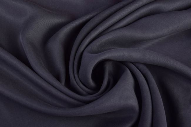 Natural Tencel fabric in dark blue color 0672/600