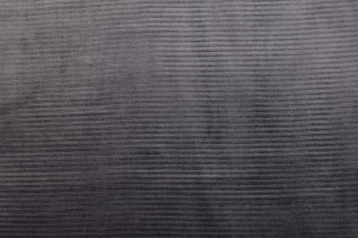 Knitted velvet in dark gray color with ribbing 20286/068 (1)