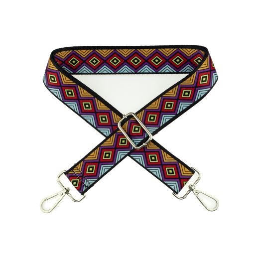 Bag strap with decorative Indian pattern 711R-3712