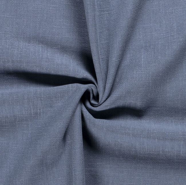 Stonewashed linen in blue color 02155/006