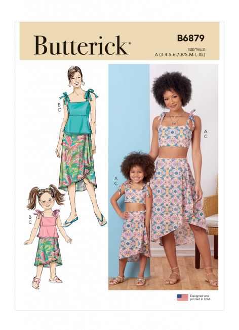 Butterick cut for women's and children's clothing B6879-A