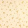 Christmas cotton fabric in cream color with thematic gold print 60942/051