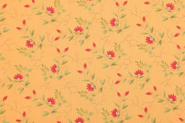 Jo Morton Floral and Leaf Moda Collection American Patchwork Cotton 38093-14