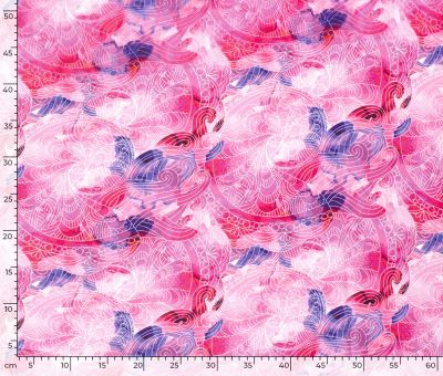 Combed tracksuit in pink color with digital flower print 20524/012 (3)