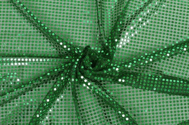 Green fabric with green sequins 05585/025