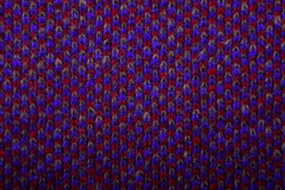 Wool knit fabric in blue with a checkered pattern DS-NS081 (2)