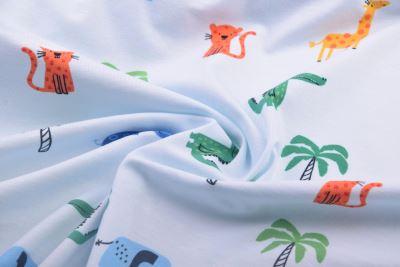 Cotton knit in light blue with animal print 21837/002 (3)