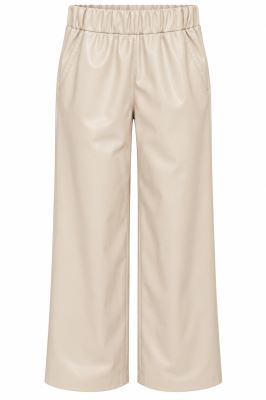 Leather pants in beige color in size SM ITA-KA03 (2)
