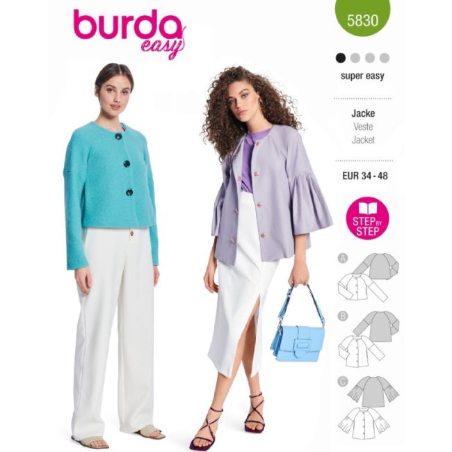 Cut for women's bag in size 34-48 5830