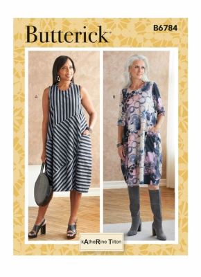 Butterick cut for dress in size XSM-MED B6784-Y