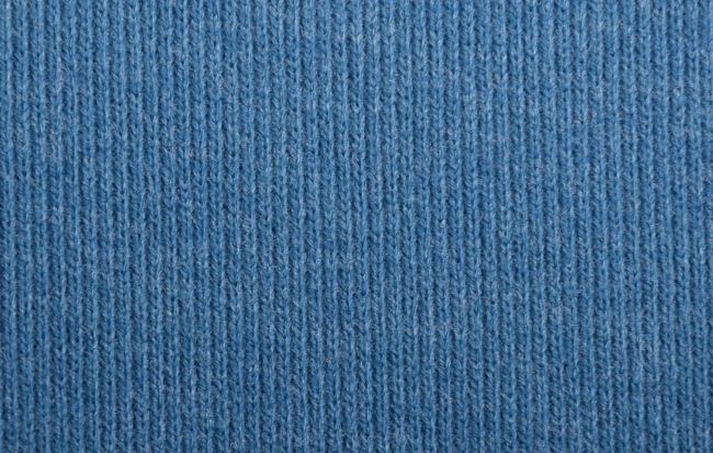 Brushed mottled knitted fabric in blue color 201740.7030