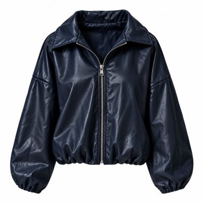 Leather jacket in dark blue color ITA-BU04 (3)