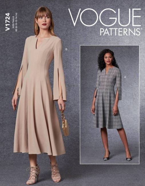 Vogue cut for dresses in size 42-50 V1724-F5