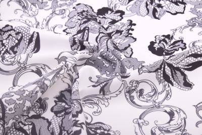 Barbie costume fabric in cream color with digital flower print SMT-SC-H6972A (6)
