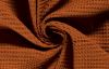Waffle fabric in rusty color 02903/056