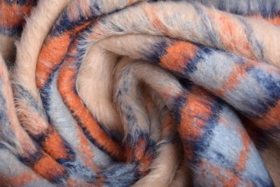 Coat fabric with woven check pattern and low pile 18042/053 (4)