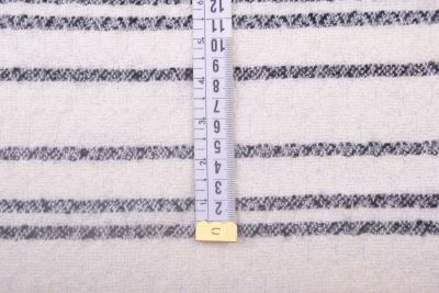 Wool coat fabric in cream color with stripe NS2019 (2)