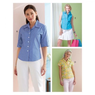 Butterick cut for blouse in size 42-50 B6753-F5