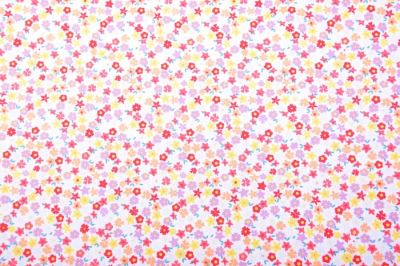 White poplin with small floral print KC0387-150 (1)