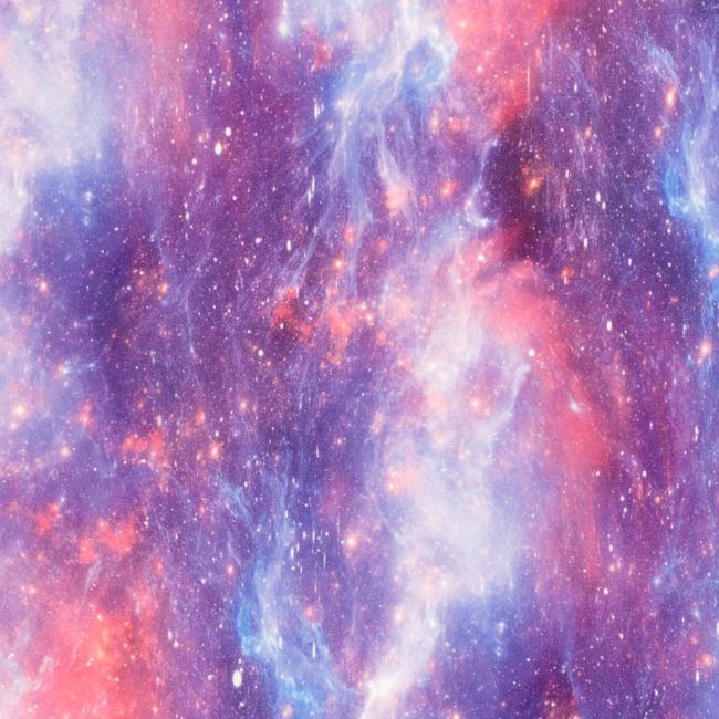 Functional knit with pink galaxy digital print 20256/043