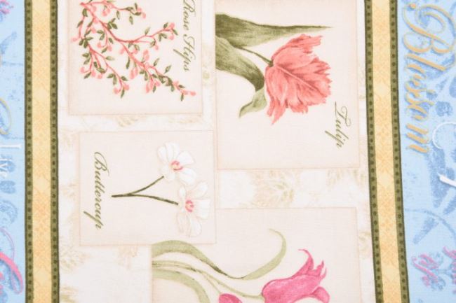 American cotton patchwork with decorative stripes 199PYOPM/126