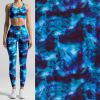 Functional knitwear with digital blue smoke print 20258/004