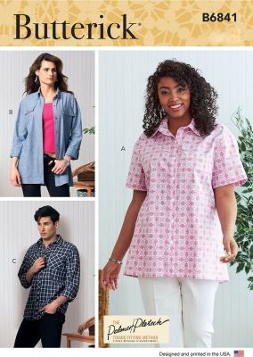 Butterick fit shirt in size XL-XXXL B6841-XN