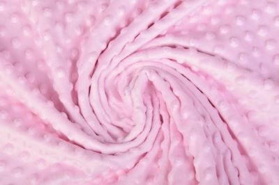 Minky fleece light pink with printed dots 03347/011 (2)