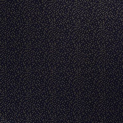 Christmas cotton fabric in dark blue with polka dot print 20702/008 (1)