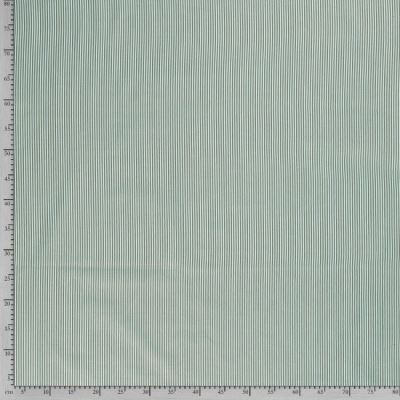 Poplin with a print of green stripes 15563/027 (2)