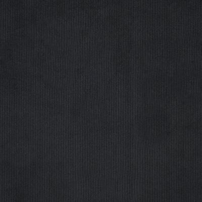 Corduroy with fleece in black color with fine ribbing 21101/999 (2)
